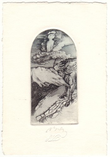 Augustinas burba exlibris - augustinas, burba: