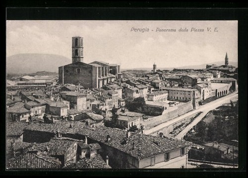 Ansichtskarte perugia - ansichtskarte,