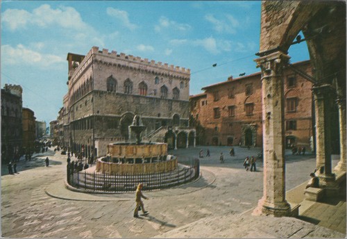 Ansichtskarte perugia italien - ansichtskarte,