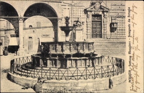 Perugia umbria brunnen - umbria,,