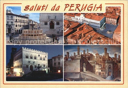 Perugia brunnen palast - perugia,
