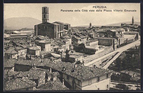 Perugia panorama della - perugia,,