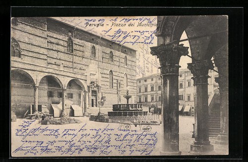 Perugia piazza del municipal - piazza,